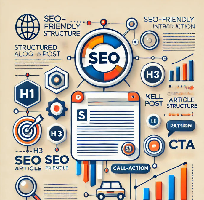 SEOに強い記事構成のテンプレートの図解