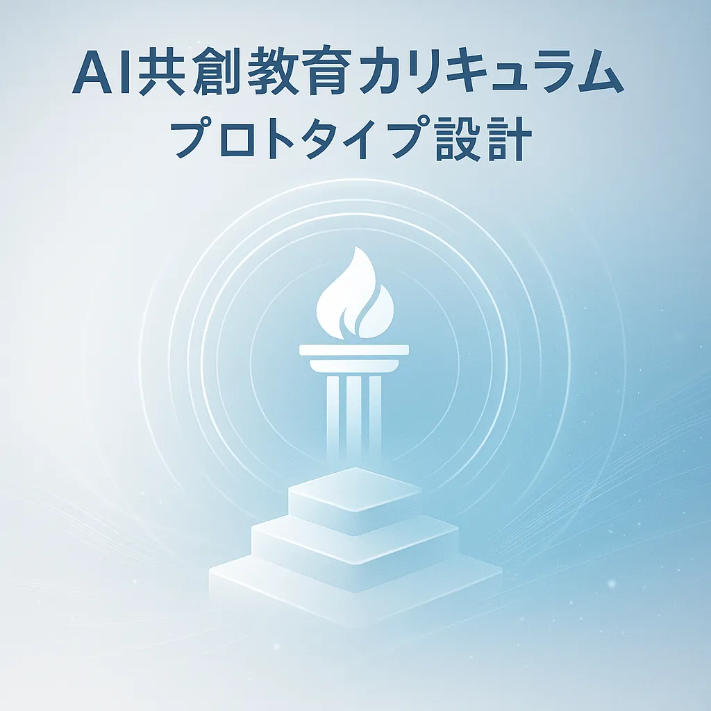 AI共創教育カリキュラム：プロトタイプ設計の画像